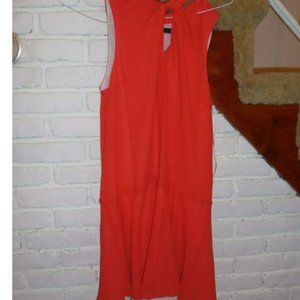 Cynthia Steffe Orange & White Dress Size 8